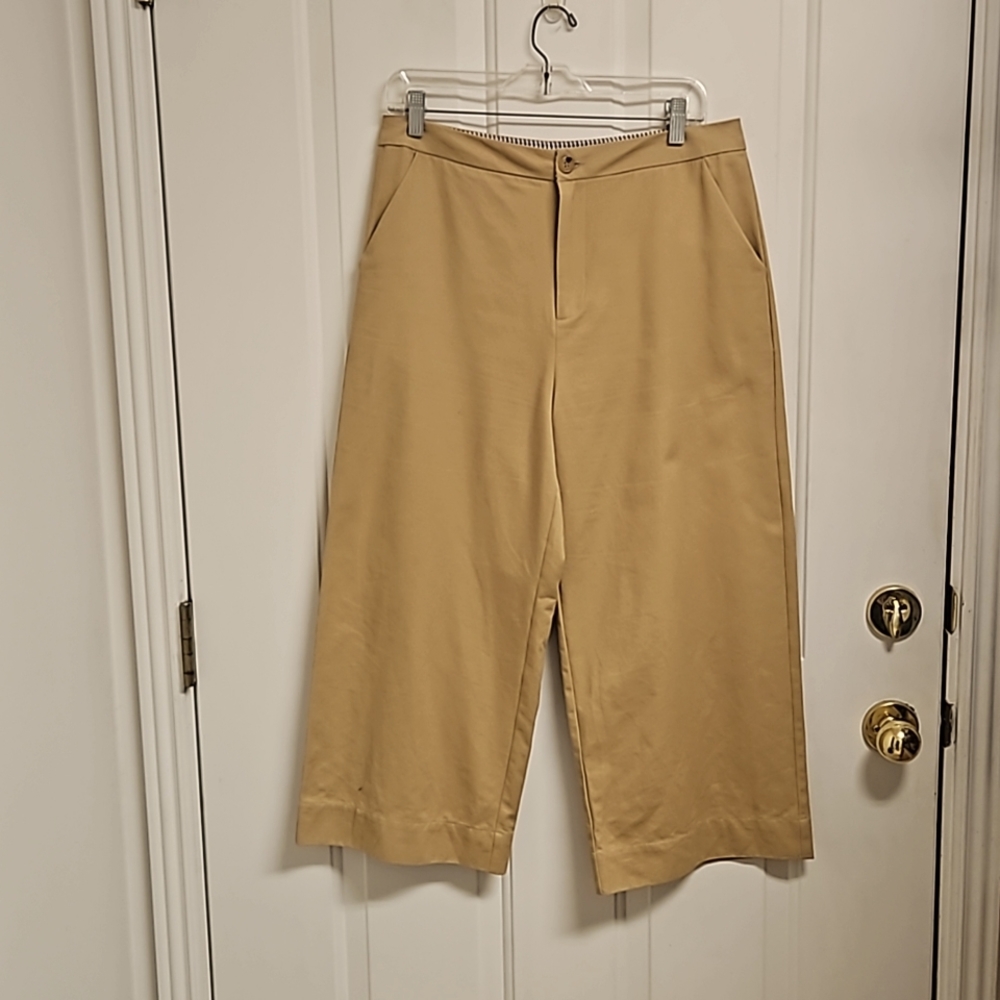 bohme Cotton High Waist Wide Leg Cropped Pant - Picture 2 of 6
